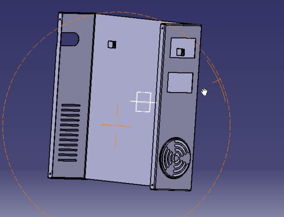 在catia 11中构建钣金电源箱机箱